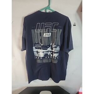 UFC 316 New Jersey Navy Cotton Promo Shirt Men's XL NWOT